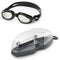 Kaiman - Lunettes de natation - Adultes - Verres miroir - Noir