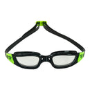 Tiburon - Lunettes de natation - Adultes - Verres transparents - Noir/Lime
