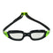 Tiburon - Lunettes de natation - Adultes - Verres transparents - Noir/Lime