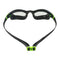 Tiburon - Lunettes de natation - Adultes - Verres transparents - Noir/Lime