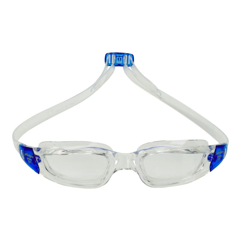 Tiburon – Schwimmbrille – Erwachsene – klare Linse – transparent/blau