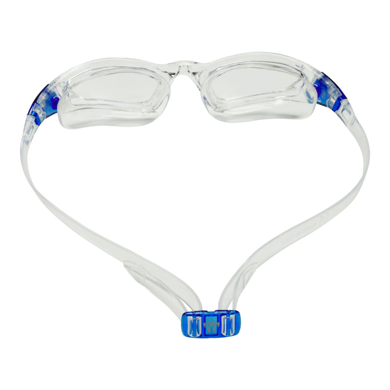 Tiburon – Schwimmbrille – Erwachsene – klare Linse – transparent/blau
