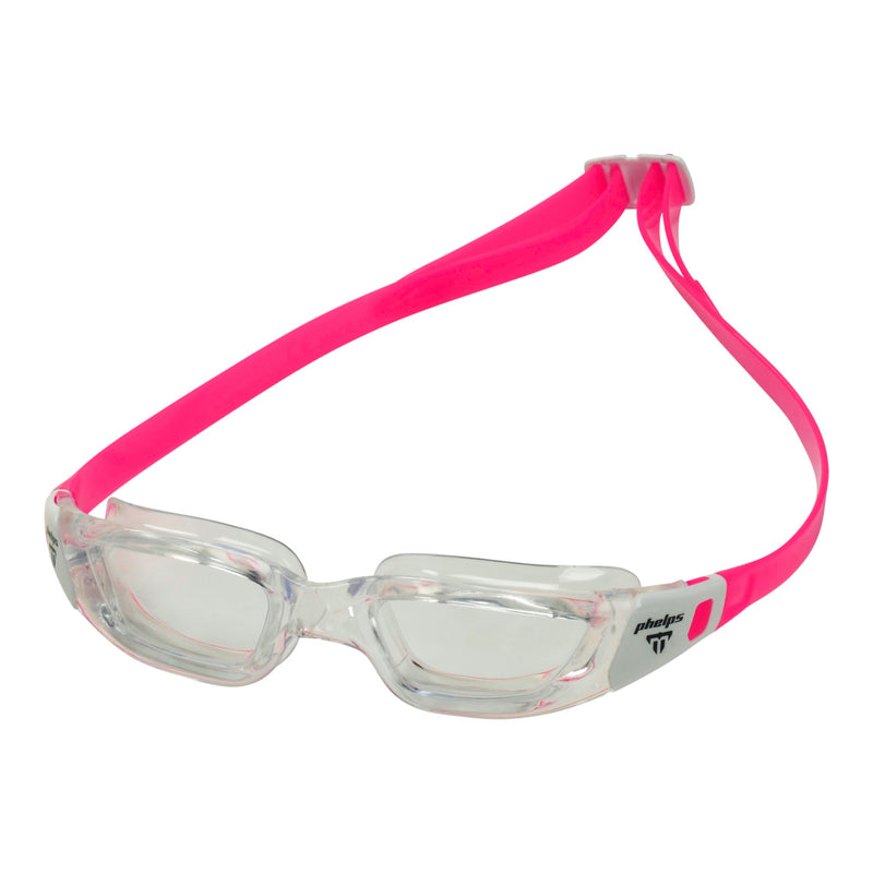 Tiburon Junior - Zwembril - Kinderen - Clear Lens - Transparant/Wit