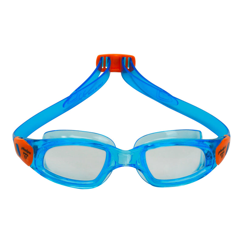 Tiburon Kid – Schwimmbrille – Kinder – klare Gläser – Aqua/Orange