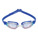 Xceed - Zwembril - Volwassenen - Blue Iridescent Titanium Mirrored Lens - Wit/Blauw