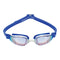 Xceed - Zwembril - Volwassenen - Blue Iridescent Titanium Mirrored Lens - Wit/Blauw