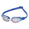 Xceed - Zwembril - Volwassenen - Blue Iridescent Titanium Mirrored Lens - Wit/Blauw