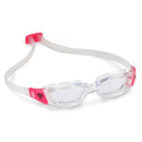 Tiburon Small - Zwembril - Volwassenen - Clear Lens - Transparant/Roze