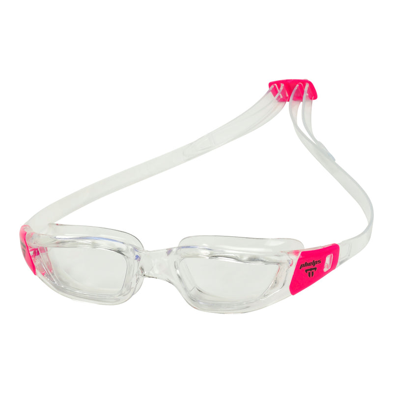 Tiburon Small – Schwimmbrille – Erwachsene – klare Linse – transparent/rosa