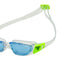 Tiburon Junior - Zwembril - Kinderen - Blue Lens - Transparant/Lime