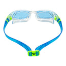 Tiburon Kid - Schwimmbrille - Kinder - Blaue Linse - Transparent/Lime