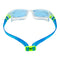 Tiburon Kid - Zwembril - Kinderen - Blue Lens - Transparant/Lime