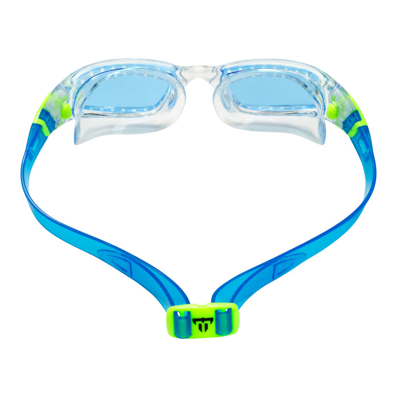 Tiburon Kid - Schwimmbrille - Kinder - Blaue Linse - Transparent/Lime