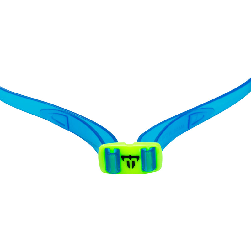 Tiburon Kid - Schwimmbrille - Kinder - Blaue Linse - Transparent/Lime
