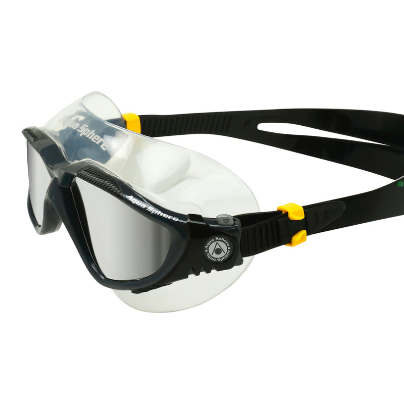 Vista - Zwembril - Volwassenen - Silver Mirrored Lens - Grijs/Zwart