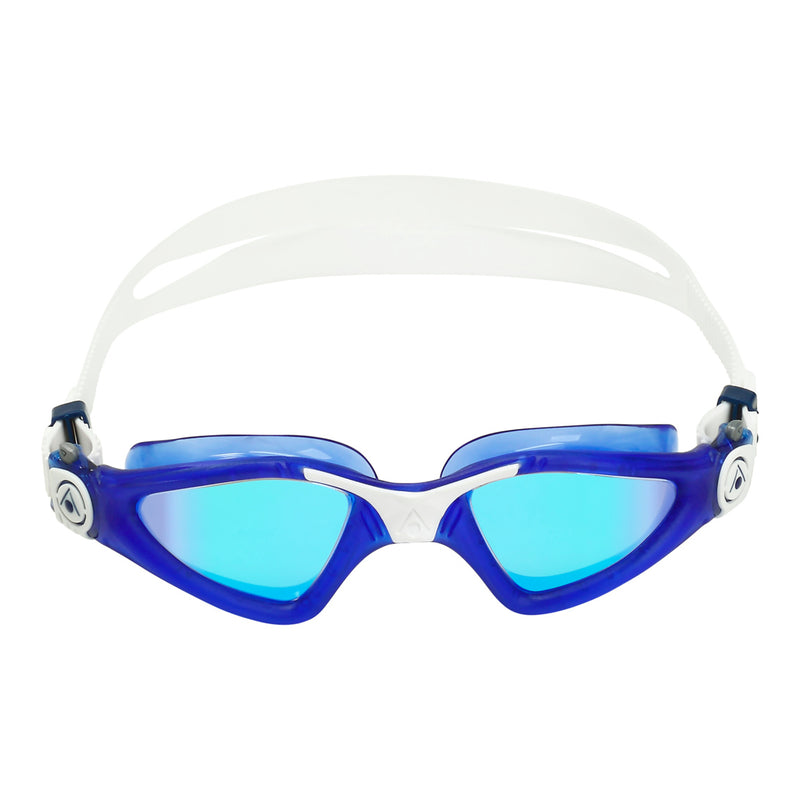Kayenne - Zwembril - Volwassenen - Blue Titanium Mirrored Lens - Blauw/Wit