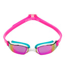 Xceed - Zwembril - Volwassenen - Pink Titanium Mirrored Lens - Roze/Turquoise