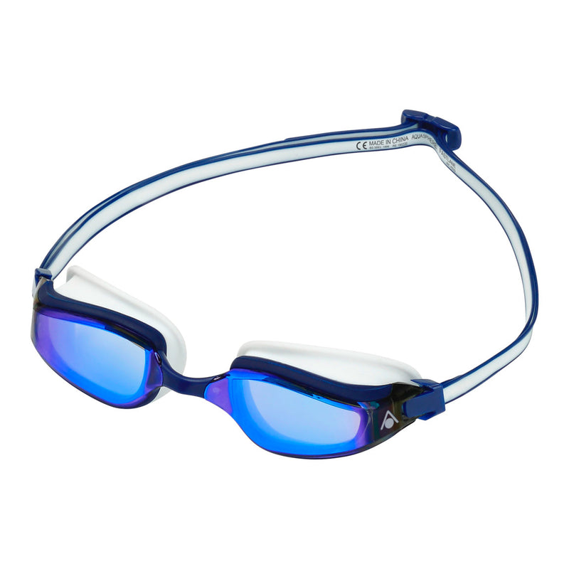 Fastlane - Lunettes de natation - Adultes - Verres miroir en titane bleu - Bleu/Blanc