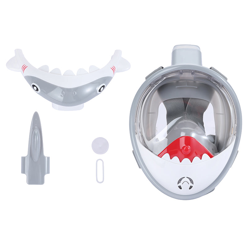 Atlantis Shark - Snorkelmasker - Kinderen - Grijs