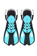Snapper - Zwemvliezen - Flippers - Volwassenen - Zwart/Turquoise