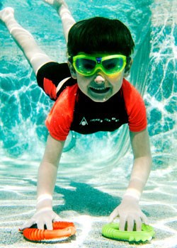Tauchringe - Wasserspielzeug - Kinder - Grün/Rot