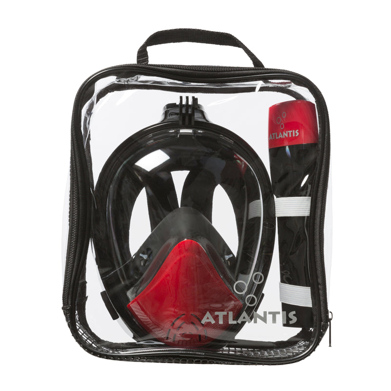 Atlantis 2.0 - Snorkelmasker - Volwassenen - Zwart/Rood