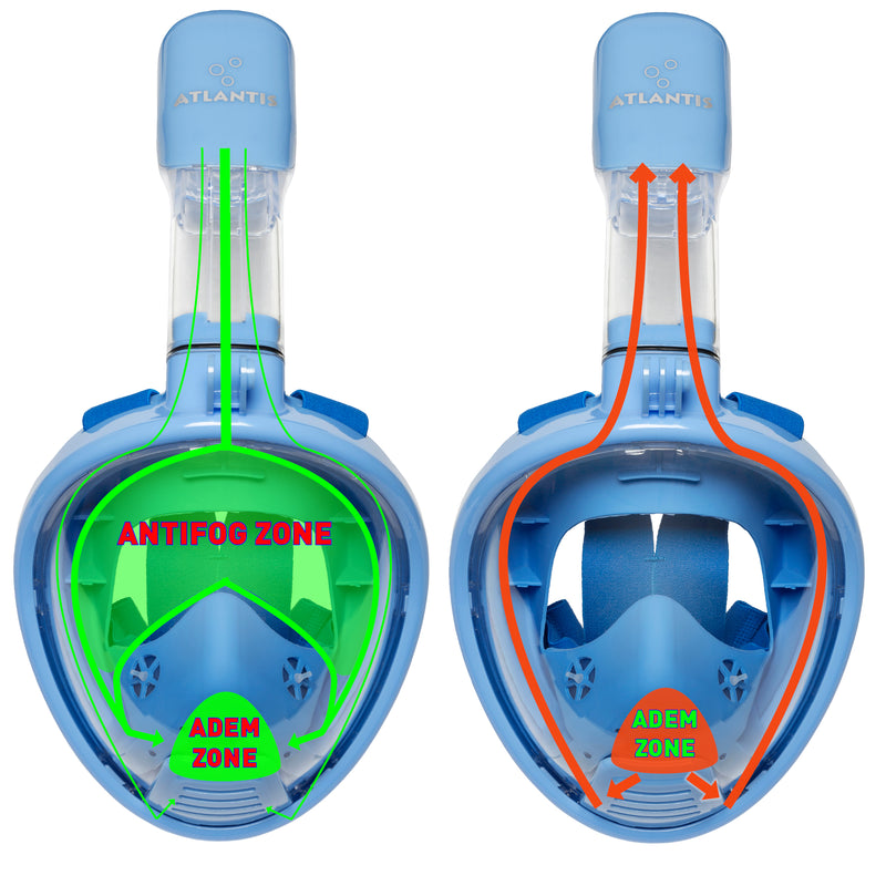 Atlantis 2.0 - Snorkelmasker - Kinderen - Blauw