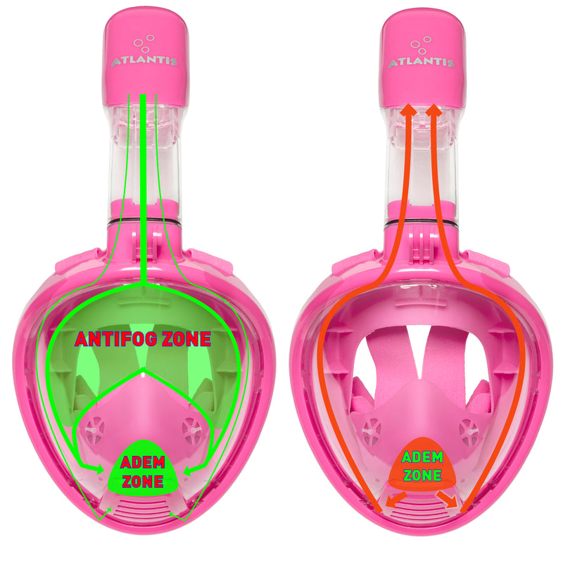 Atlantis 2.0 - Schnorchelmaske - Kinder - Pink