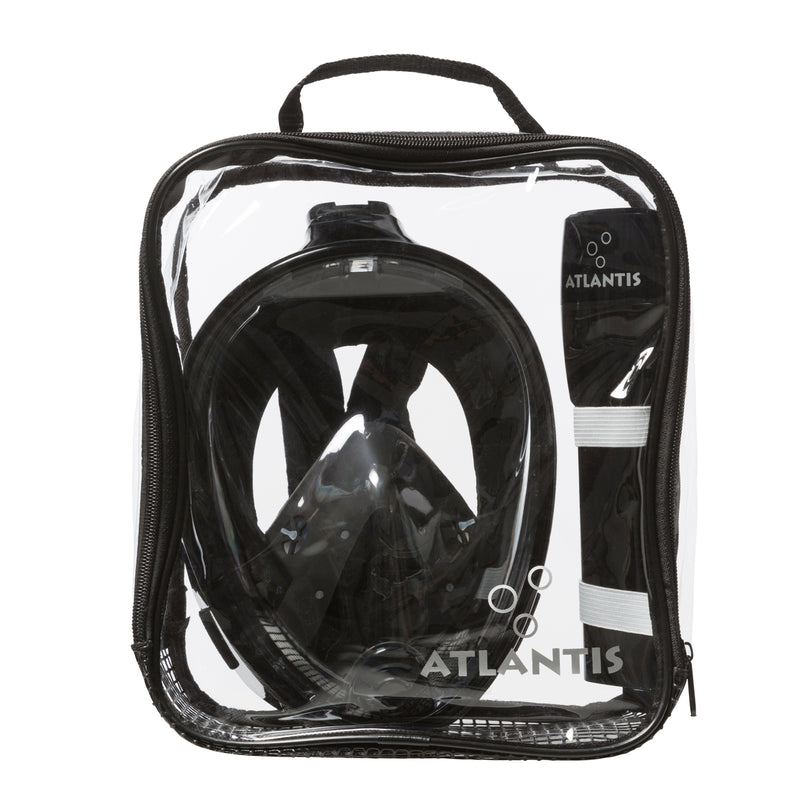 ATLANTIS - Snorkelmasker - Volwassenen - Zwart
