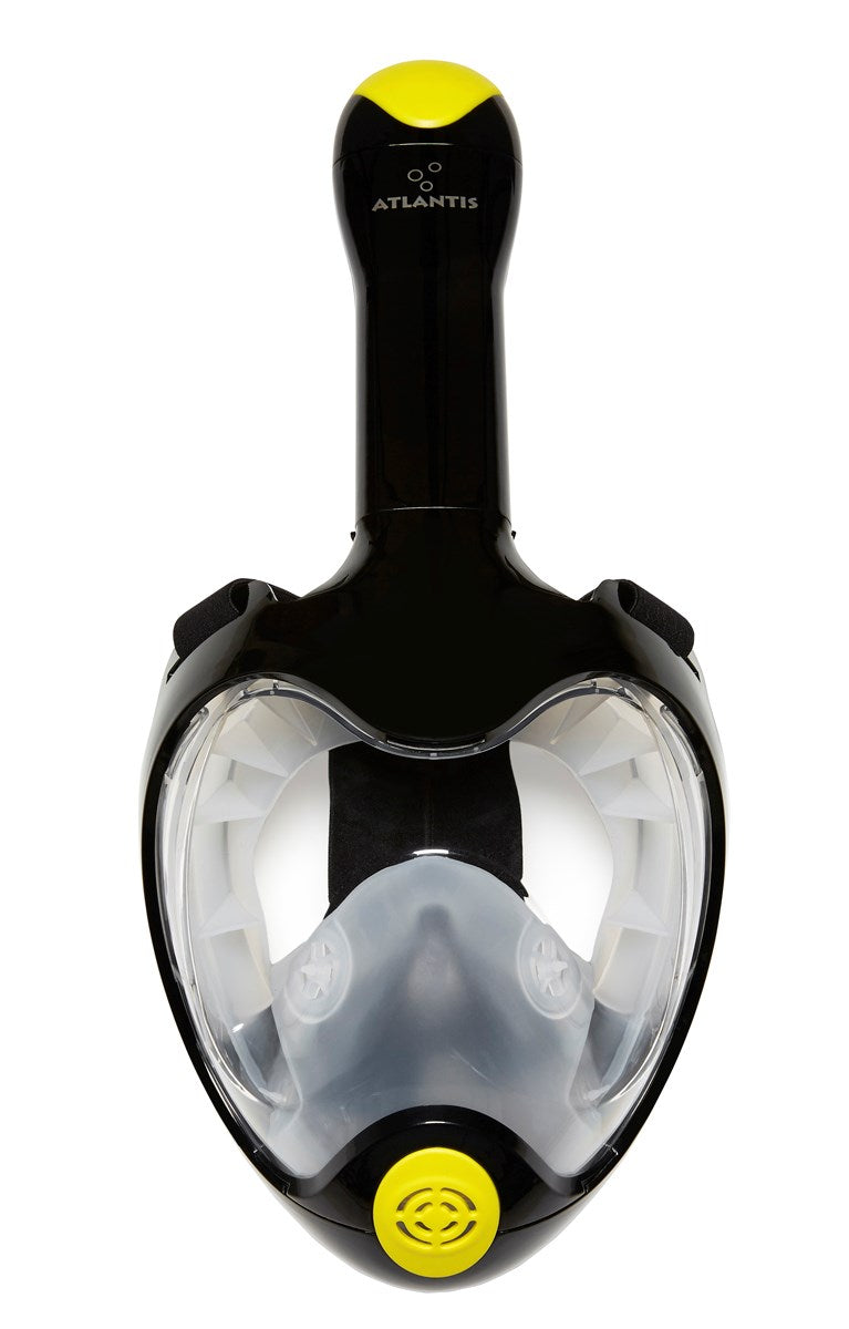 Atlantis Triton - Masque de snorkeling - Adultes - Noir/Lime