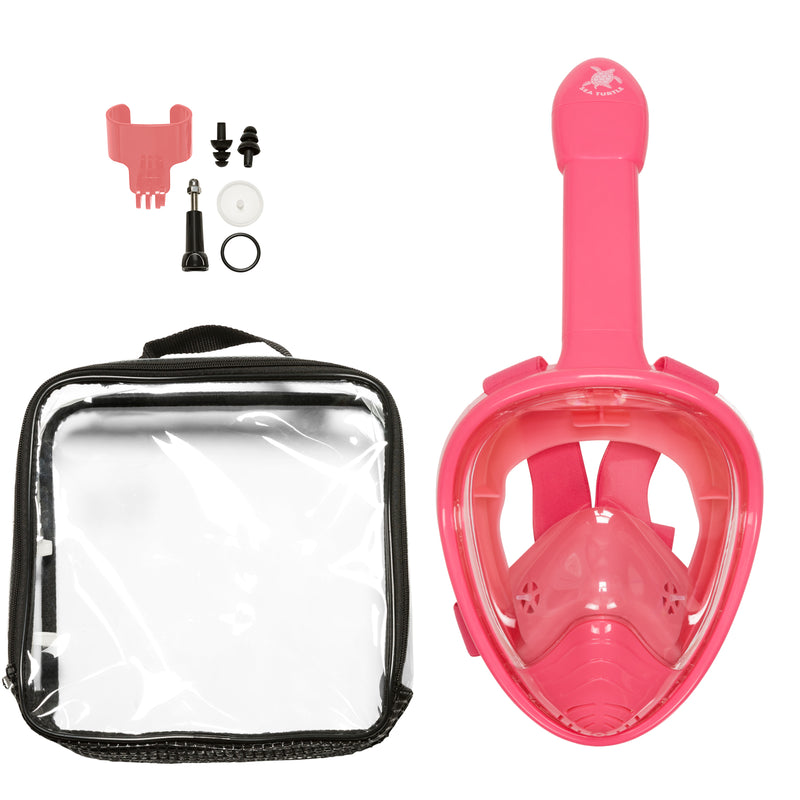 Tortue de mer - Masque de plongée - Enfants - Rose