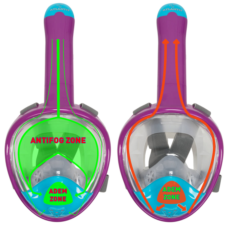 Atlantis 3.0 - Snorkelmasker - Kinderen - Paars/Blauw