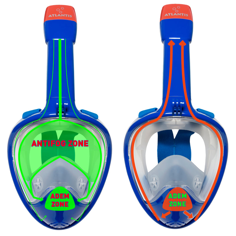 Atlantis 2.0 - Snorkelmasker - Volwassenen - Blauw