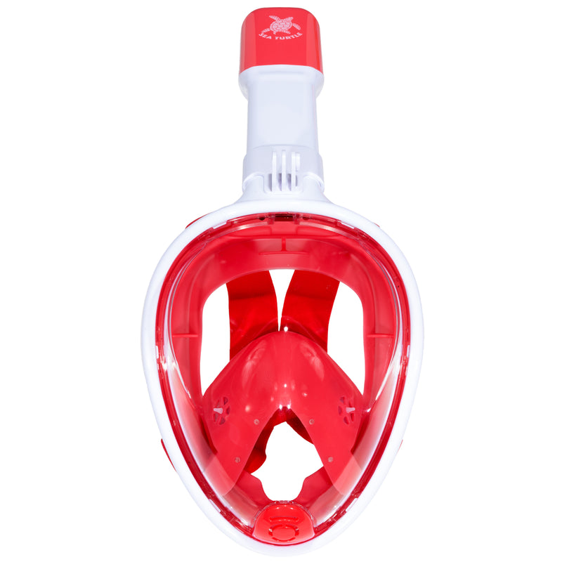 Tortue de mer - Masque de plongée - Adultes - Blanc/Corail
