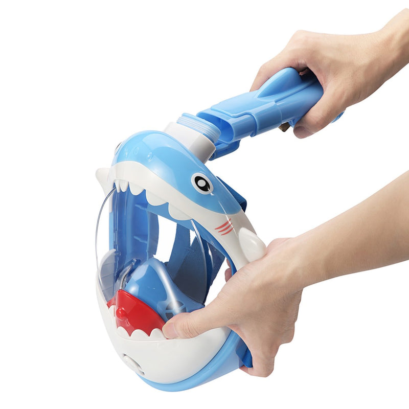 Atlantis Shark - Masque de plongée en apnée - Enfants - Bleu