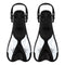 Dolphin - Zwemvliezen - Flippers - Verstelbare Hielstrap - Voor Zwemmen & Snorkelen - Volwassenen - Zwart/Wit