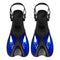 Dolphin - Zwemvliezen - Flippers - Verstelbare Hielstrap - Voor Zwemmen & Snorkelen - Kinderen - Zwart/Blauw