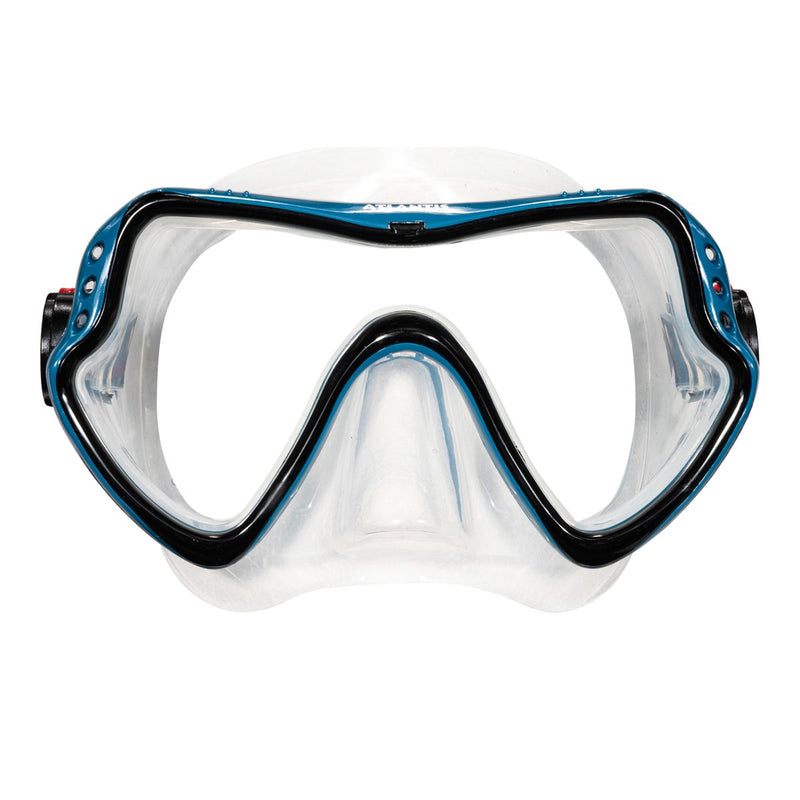 Samana Pro Combo - Snorkelset - Snorkel & Duikbril  - Versterkt Glas - Dry Top - Luxe Bewaartas - Volwassenen - Zwart/Ocean