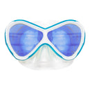 Abaco Combo - Snorkelset - Duikbril - Snorkel - Kinderen - Wit/Turquoise met UV lens