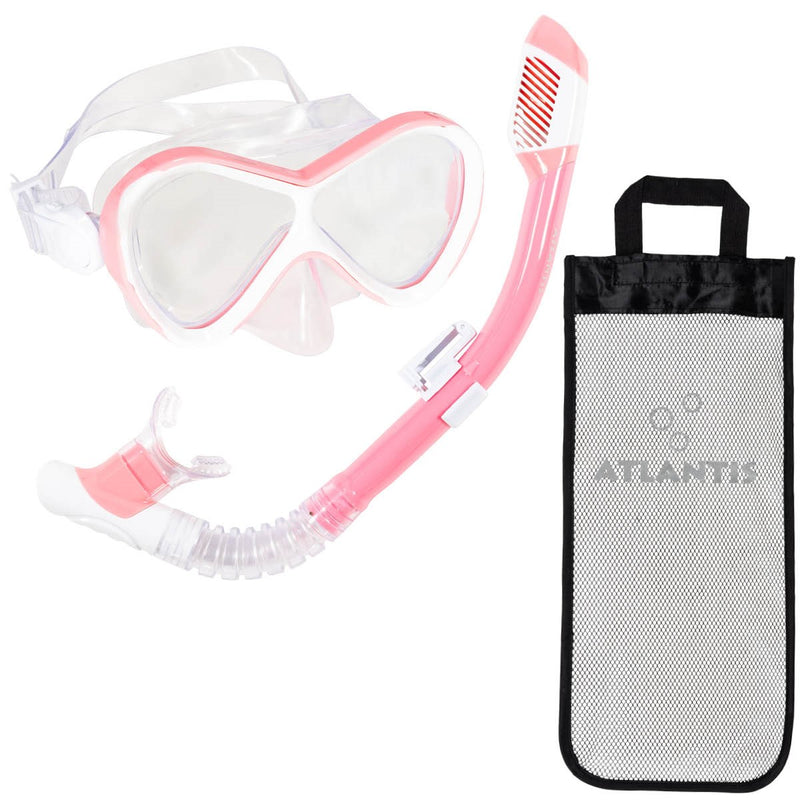 Abaco Combo - Snorkelset - Duikbril - Snorkel - Kinderen - Roze