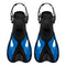 Dolphin - Zwemvliezen - Flippers - Verstelbare Hielstrap - Voor Zwemmen & Snorkelen - Volwassenen - Zwart/Petrol Blauw