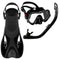 Samana Pro Set - Snorkelset - Duikbril - Snorkel - Volwassenen - Zwart/Grijs