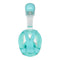 Tortue de mer - Masque de plongée en apnée - Adultes - Blanc/Turquoise