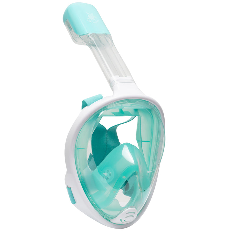 Tortue de mer - Masque de plongée en apnée - Adultes - Blanc/Turquoise