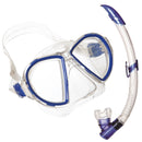 Duetto Midi LX + Airflex Purge Midi LX - Snorkelset - Volwassenen - Blauw