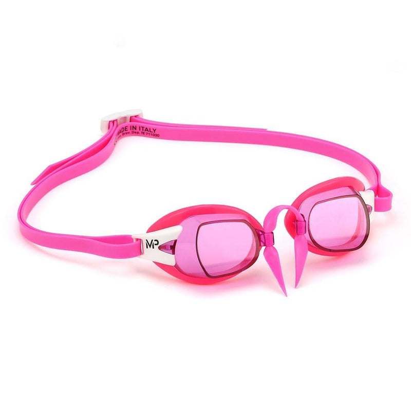 Chronos - Lunettes de natation - Adultes - Verres Rose - Rose/Blanc