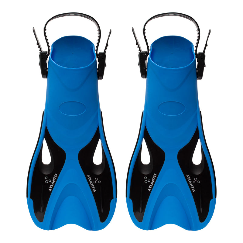 Dolphin - Zwemvliezen - Flippers - Verstelbare Hielstrap - Voor Zwemmen & Snorkelen - Volwassenen - Ocean/Zwart
