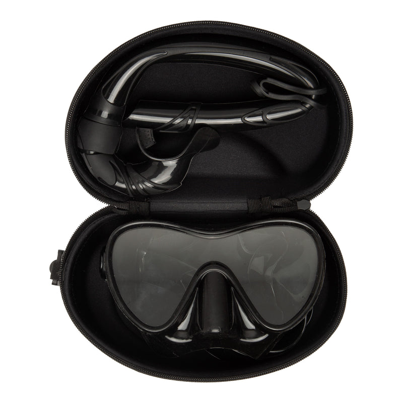 Bali Combo - Snorkelset - Duikbril - Snorkel - Volwassenen - Zwart