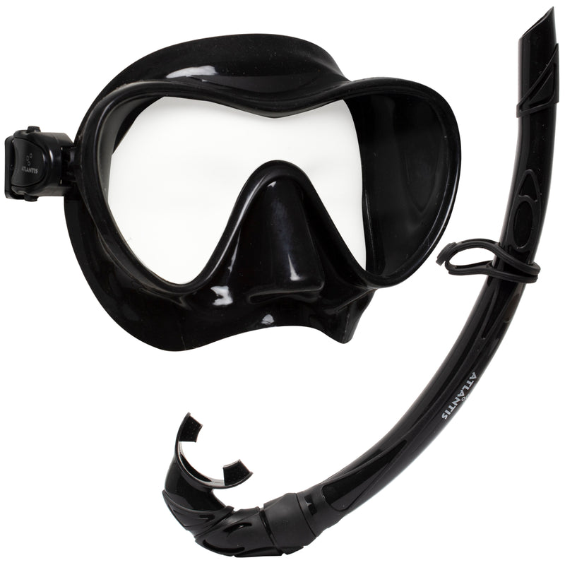 Bali Combo - Snorkelset - Duikbril - Snorkel - Volwassenen - Zwart