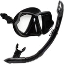 Java Combo - Snorkelset - Duikbril - Snorkel - Volwassenen - Zwart/Zilver